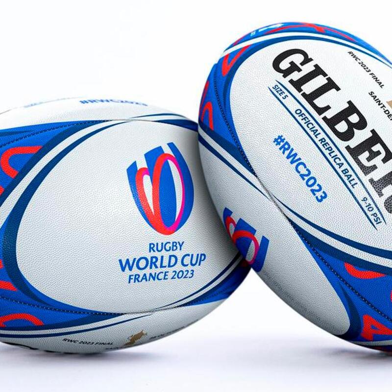 Réplica del balón de rugby Gilbert de la final de la Copa del Mundo 2023