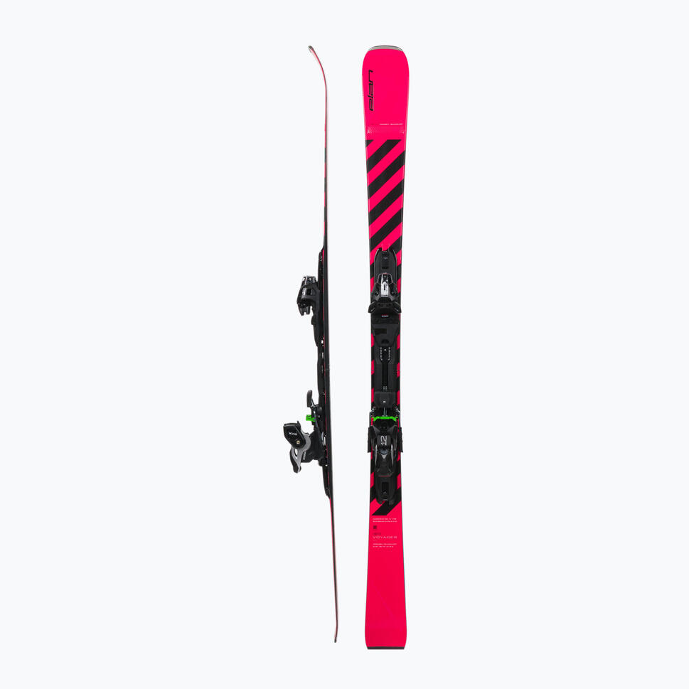 Narty zjazdowe składane damskie Elan VOYAGER PINK + EMX 12