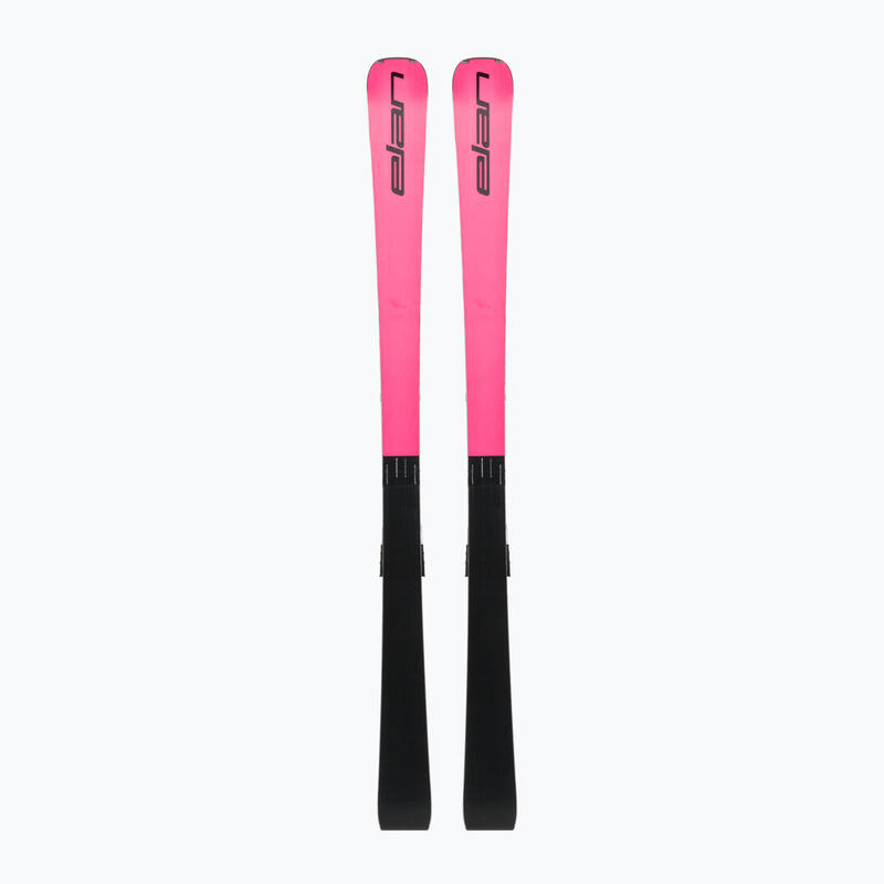 Schi pliabil pentru femei Elan VOYAGER PINK + EMX 12