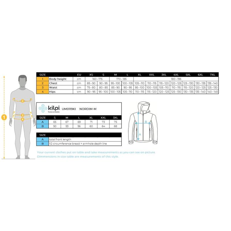 Férfi futókabát KILPI NORDIM-M