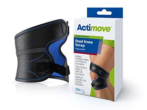 Actimove - Sports Edition - Adjustable Dual Knee Strap - Black 1/3