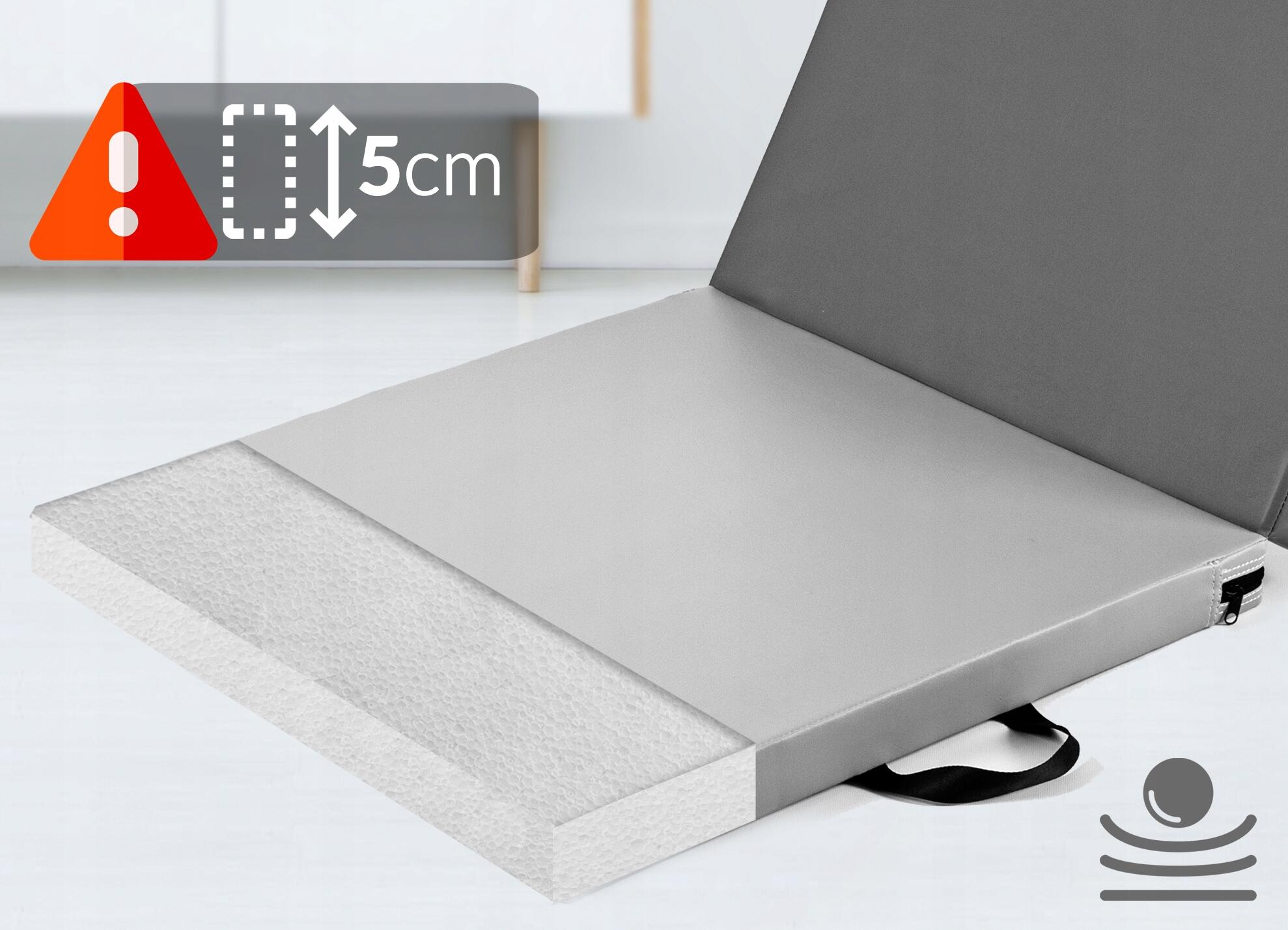 Materac gimnastyczny Sapphire SH-110 180x60x5 cm gimnastyka, rehabilitacja 4/7