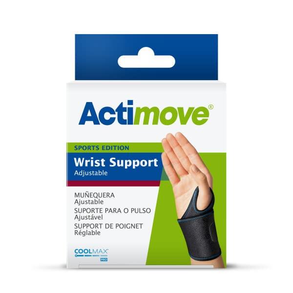 Actimove - Sports Edition - Adjustable Wrist Support - Black 1/3