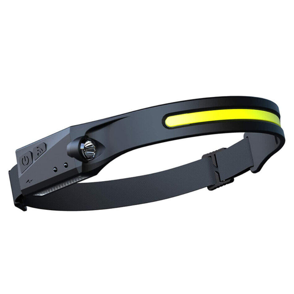 HURTEL LED-hoofdlamp met bewegingssensor IPX4 USB-C 1200mAh