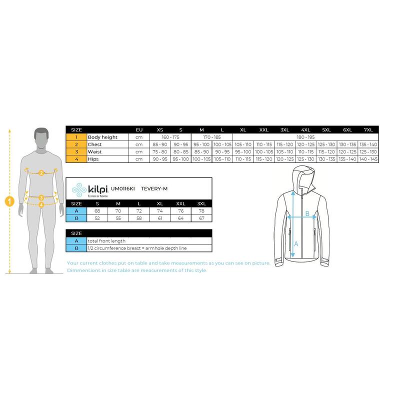 Férfi szigetelt kabát Kilpi TEVERY-M