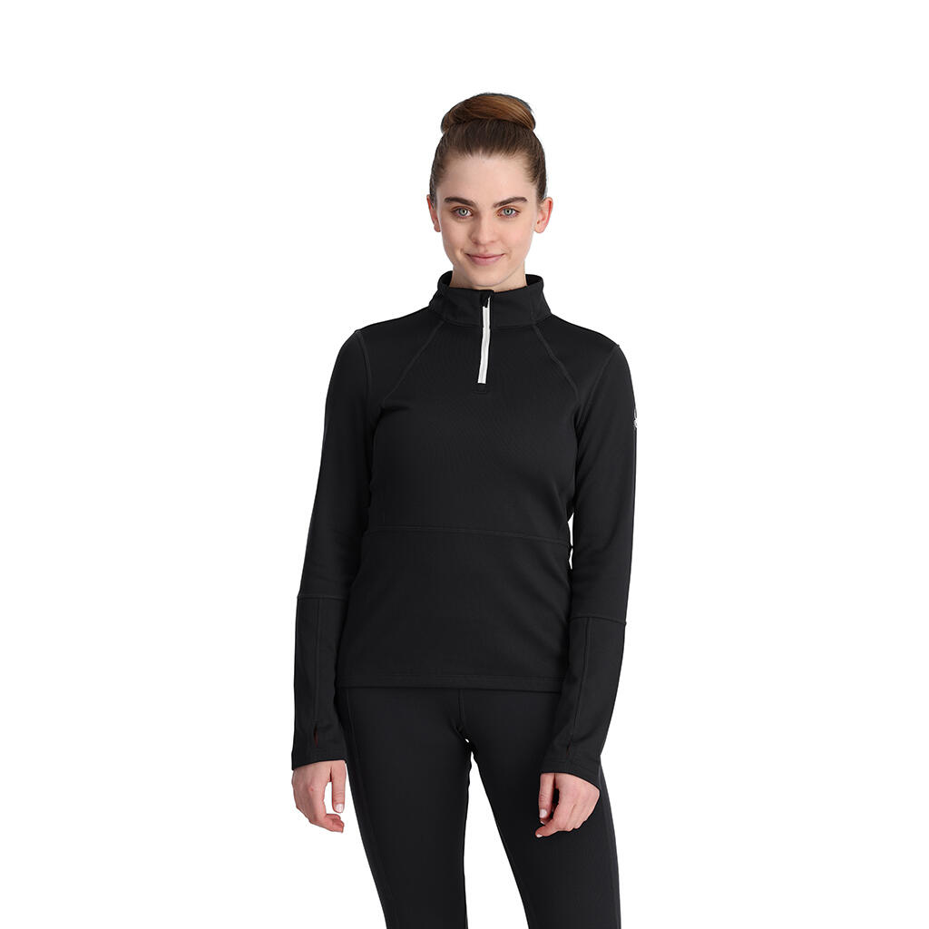 Spyder - Sweat Zippé Ski Femme - Charger - Sweat-shirt - Noir - 40 M - Decathlon