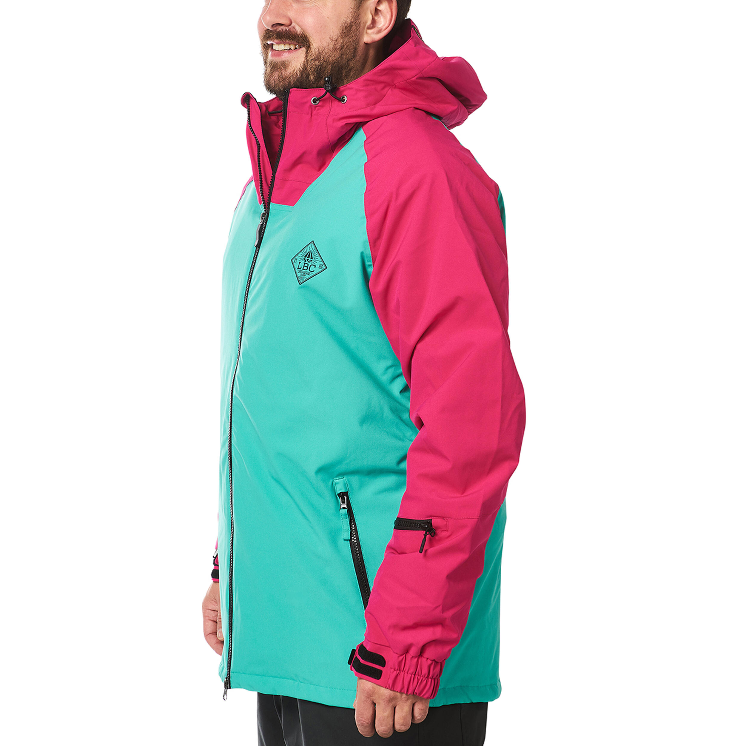 Ski-/Snowboardjacke Herren - BERT mint pink 4/6