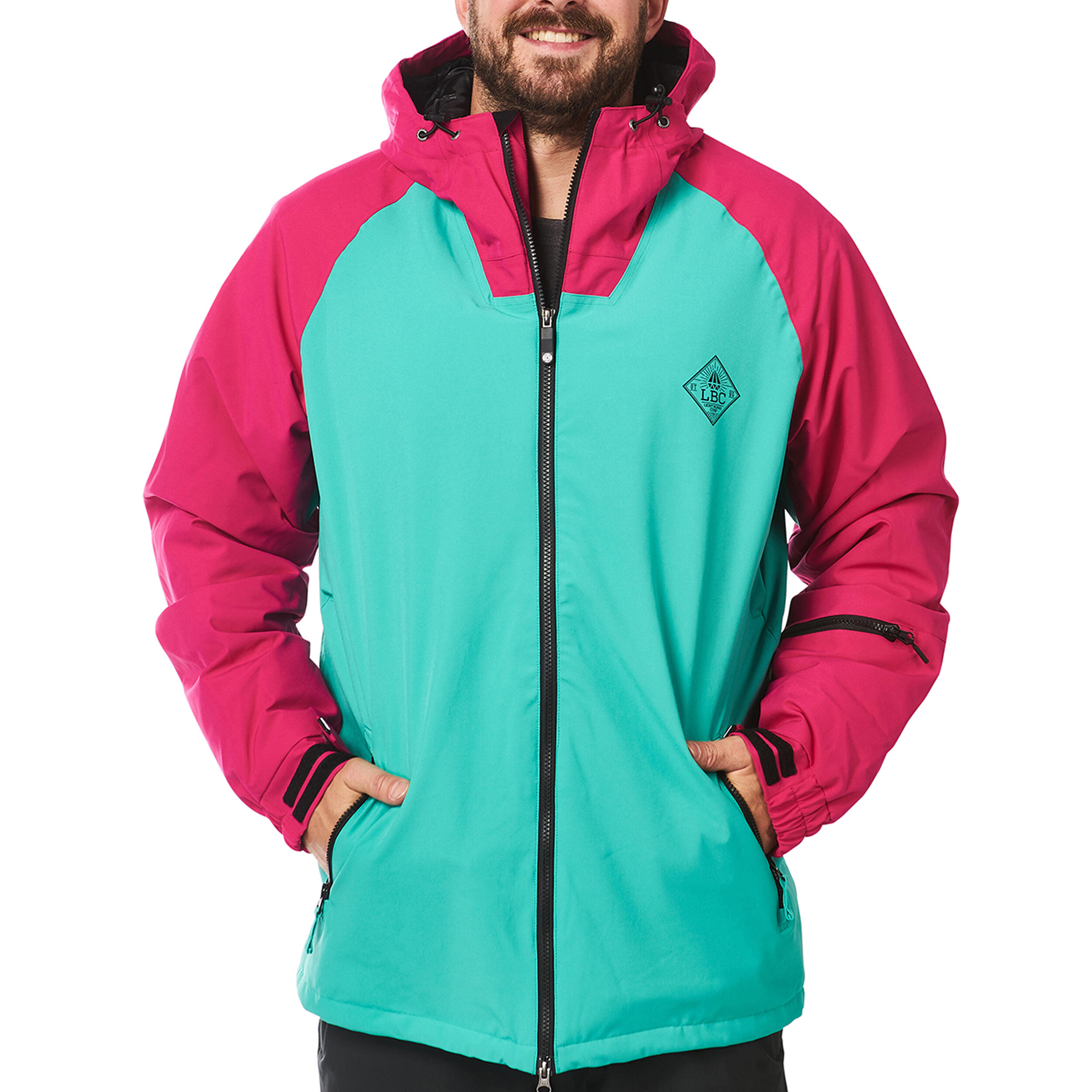 Ski-/Snowboardjacke Herren - BERT mint pink 3/6
