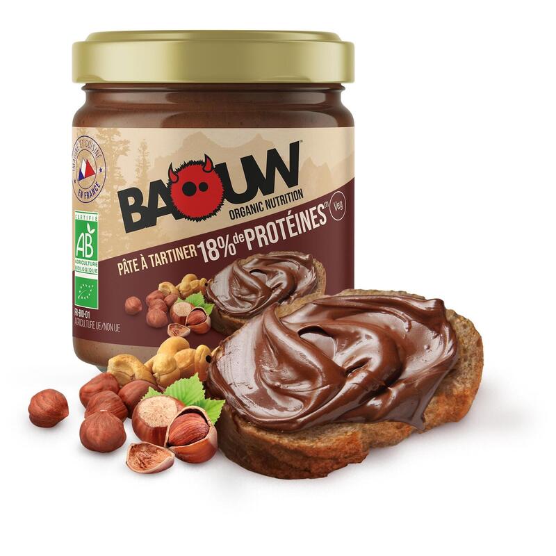 Pâte à tartiner bio protéinée Cacao-Noisette 200g