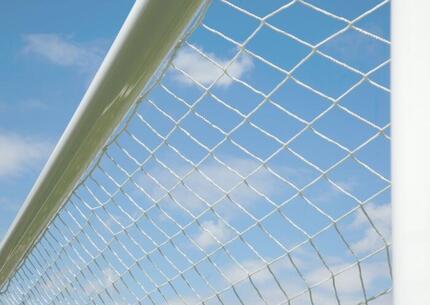 Filet 3mm de but de foot à 11 - Blanc - Pour but 7.32 x 2.44 x 0.8 x 2m