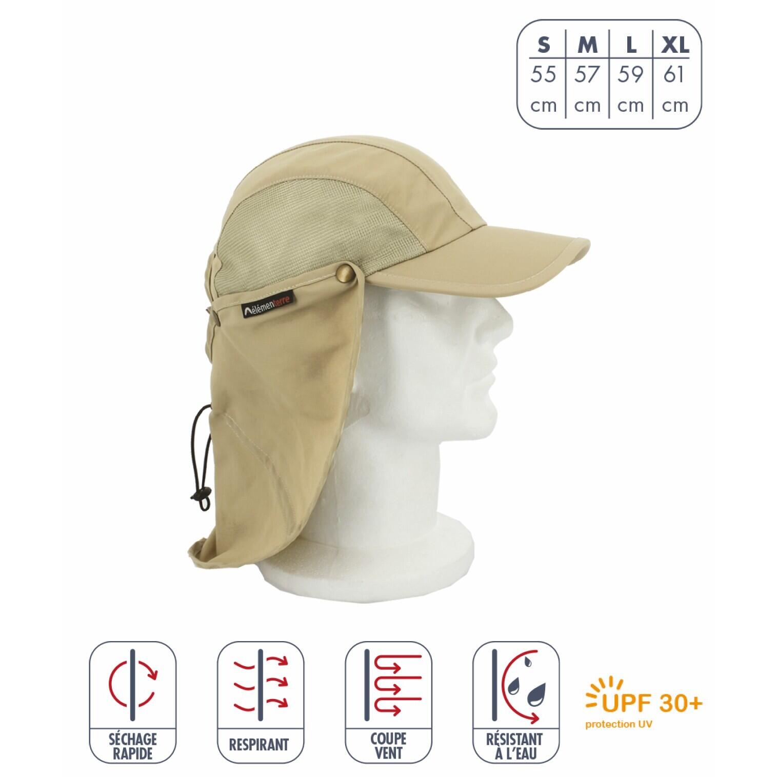 Elementerre - Casquette Anti-uv Élémenterre Albatros - Casquette - Beige - 40 M - Decathlon