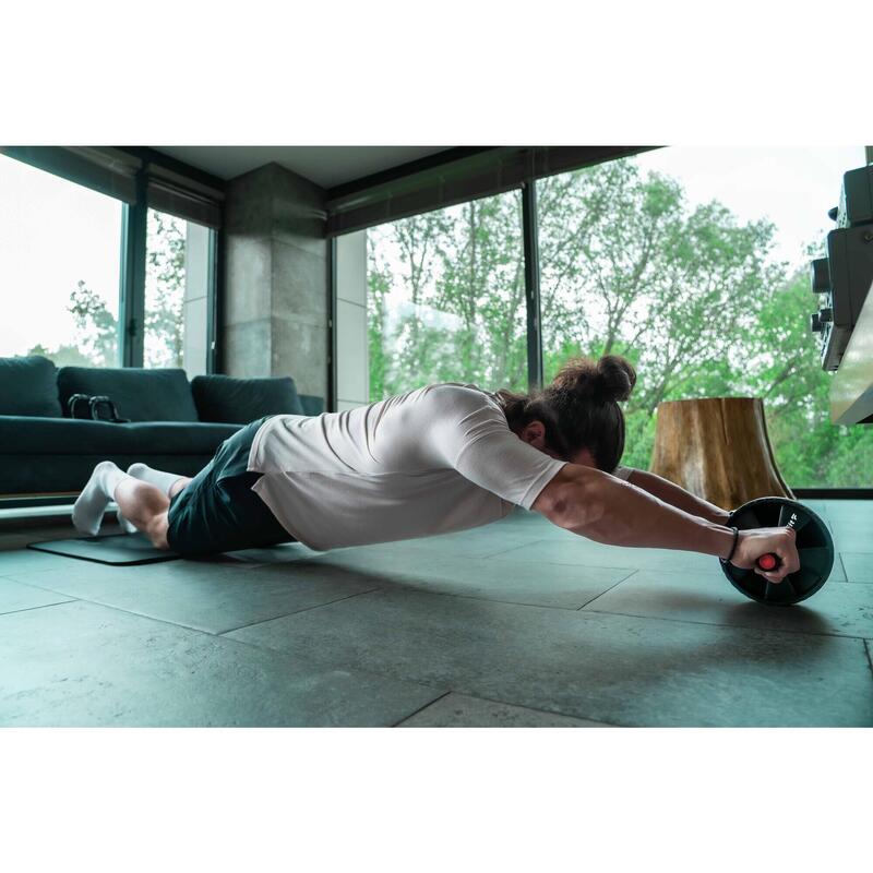 Kółko do ćwiczeń mięśni brzucha AB roller trening rozbudowa mięśni brzucha DrFit