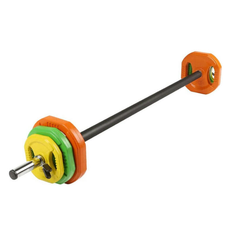 Barra para pesas de musculación 1.20 m y 28 mm de acero Cross Training -  Decathlon