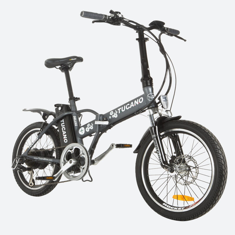 Vélo électrique pliant DeLuxe Gris Mat