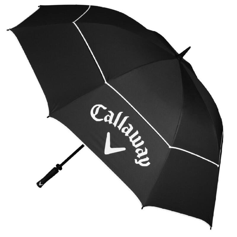 Ombrello da golf Callaway Shield 64 bianco e nero