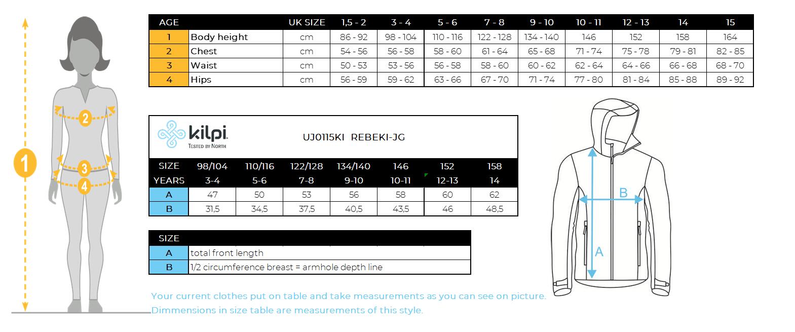 Isolierte Kinderjacke Kilpi REBEKI-JG 4/4