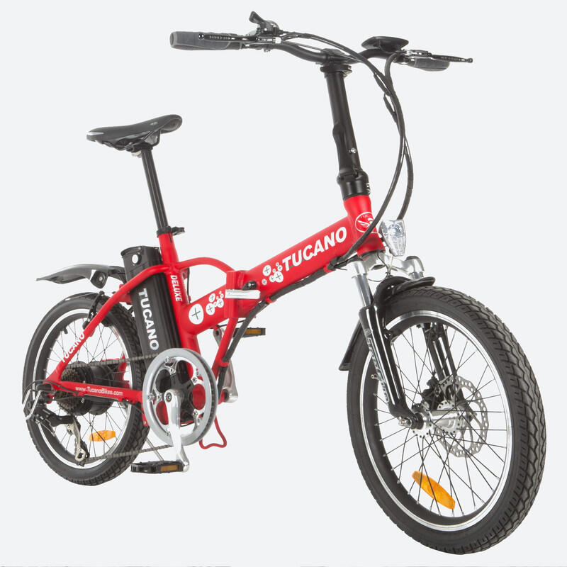 TUCANO Bicicleta Eléctrica plegabe  DeLuxe by Tucano Bikes Rojo