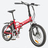 Bicicleta Eléctrica plegabe  DeLuxe by Tucano Bikes Rojo