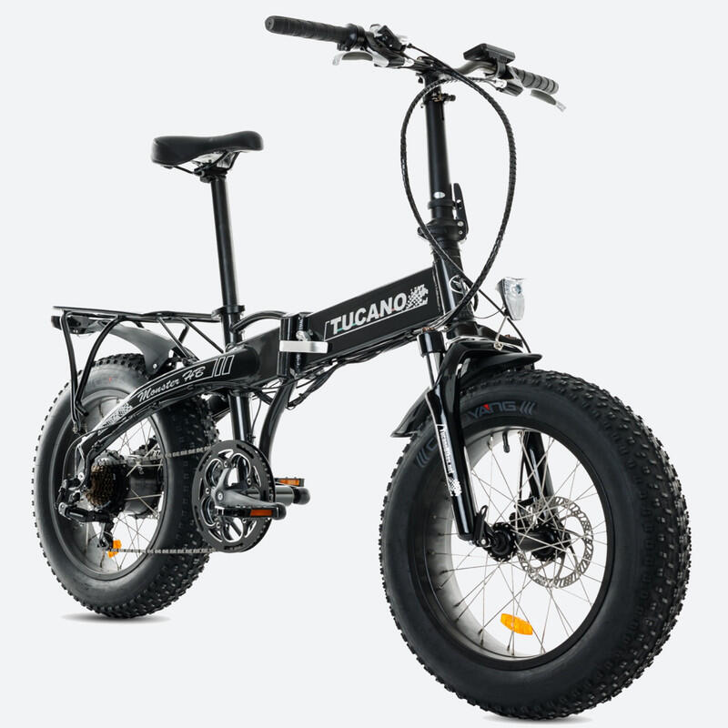 Tucano - Vélo Électrique Pliant Monster Hb Antracite - Fatbike - Gris - Taille Unique - Decathlon