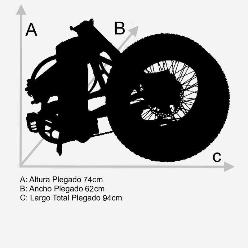 Bicicleta Eléctrica plegable Monster HB by Tucano Bikes Antracite