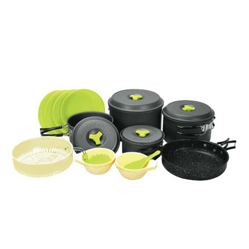 Outdoor Hard Anodizing Cookset 7-8 Assort 7-8人鍋具組
