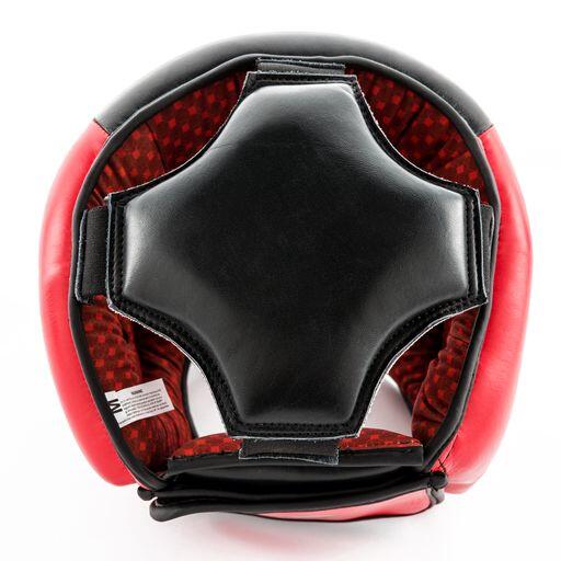 Casque de boxe intégral Pro "Full face" - Noir et rouge - Taille L