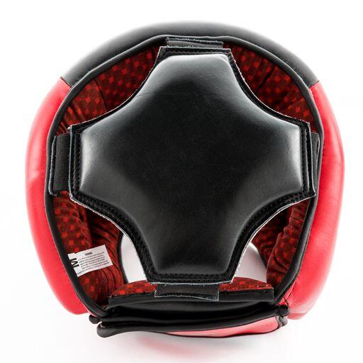 Casque de boxe intégral Pro "Full face" - Noir et rouge - Taille S