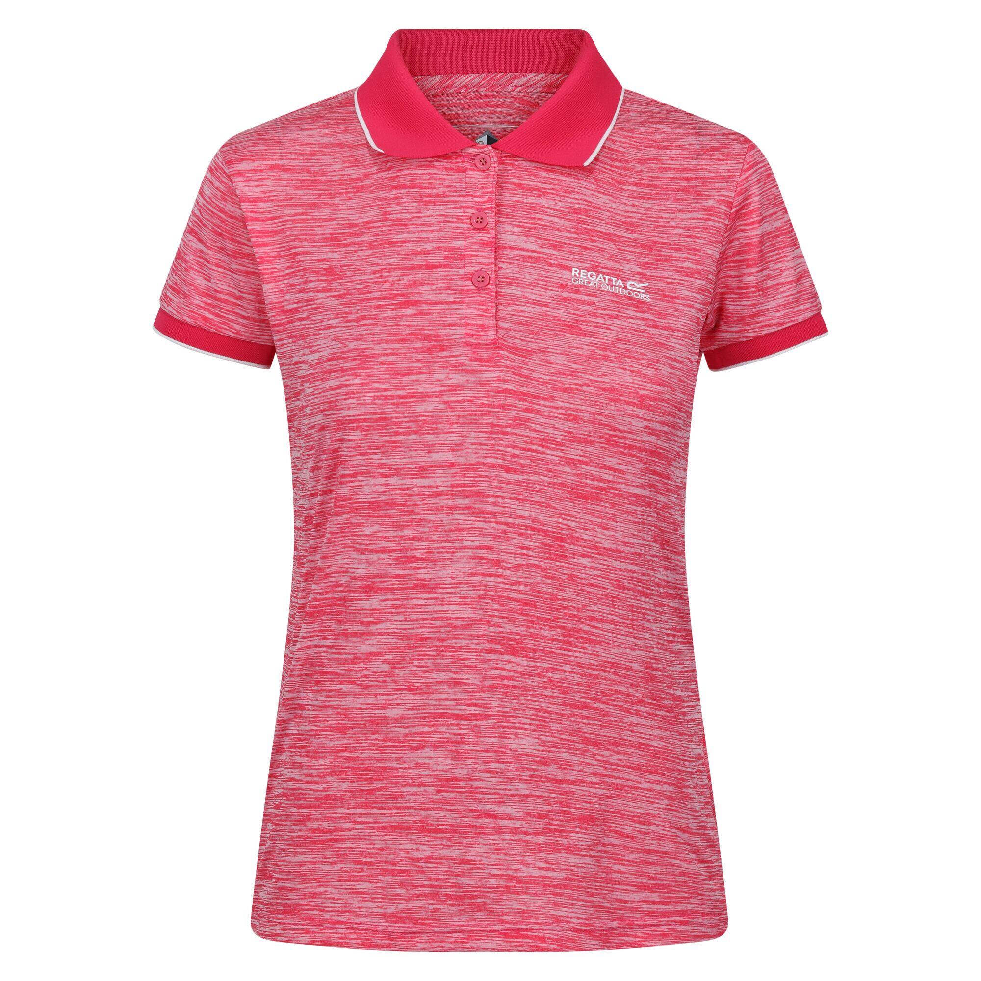 REGATTA Womens/Ladies Remex II Polo Neck TShirt (Pink Potion)
