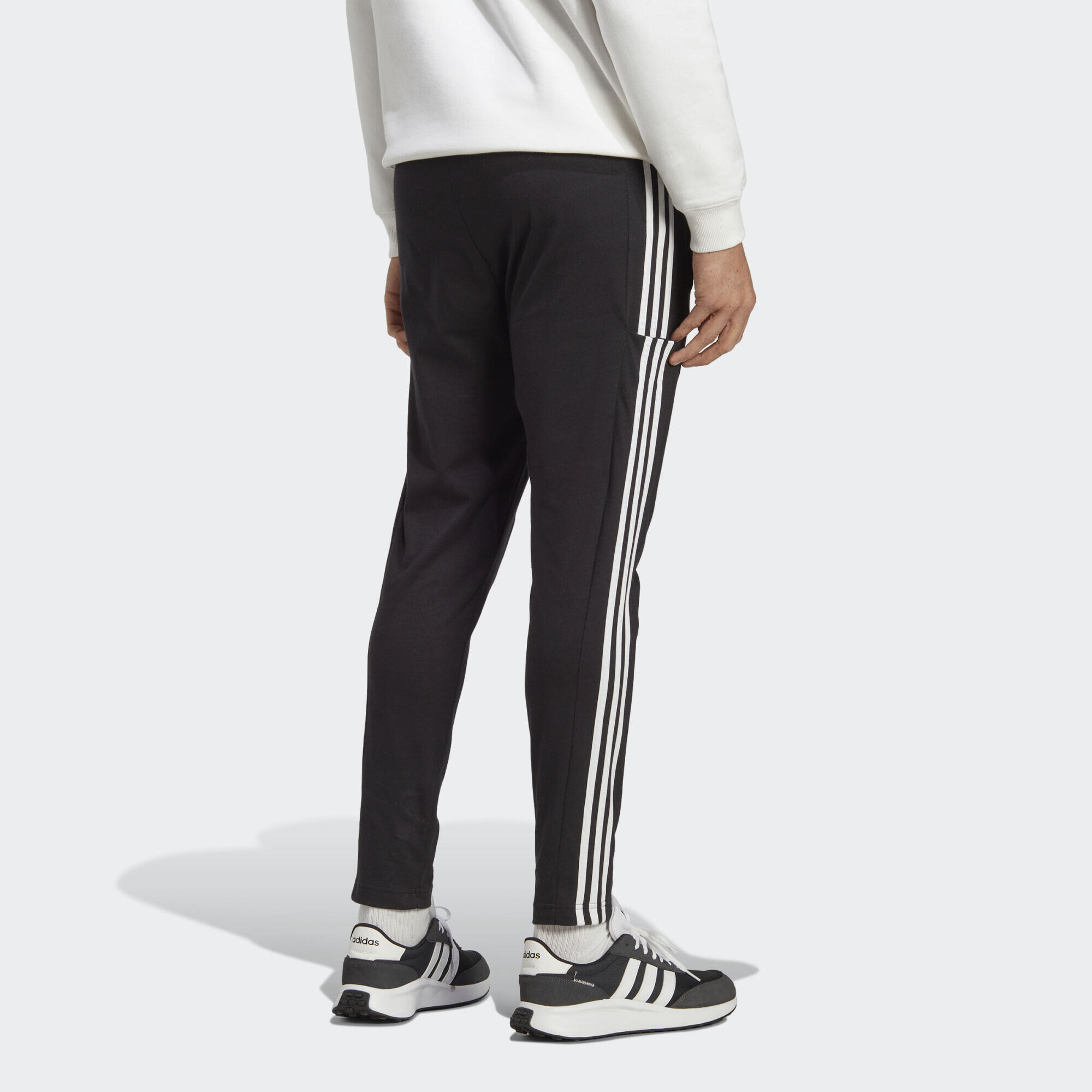 Pantalón Essentials Single Jersey Tapered Open Hem 3 bandas 3/6