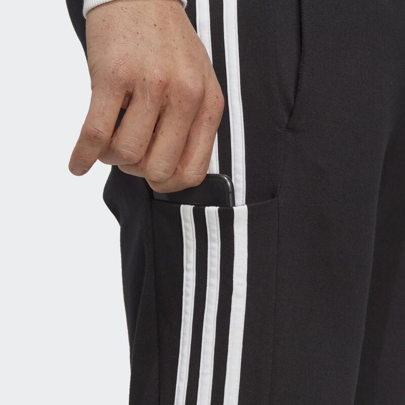 Pantalon Essentials Single Jersey Tapered Open Hem 3-Stripes