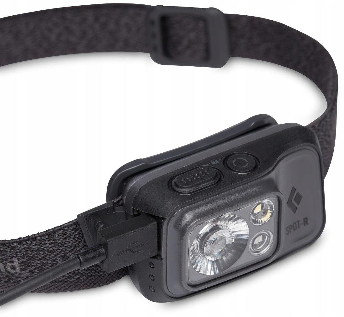 Lampe frontale Black Diamond Spot 400‑R 400 lumens graphite rechargeable IP67 6/7