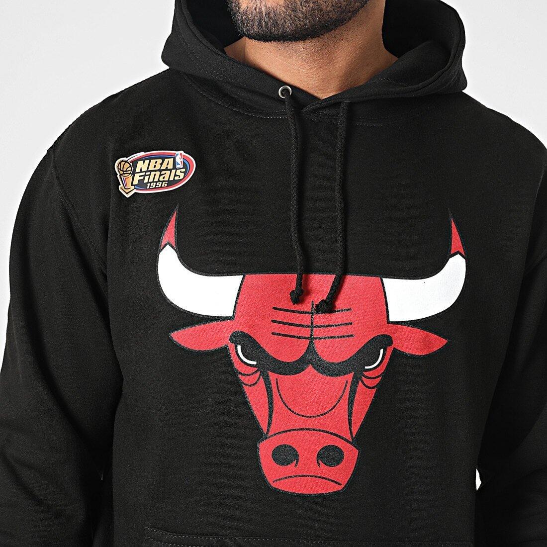 Bluza męska do koszykówki Mitchell & Ness Chicago Bulls czarna 5/5