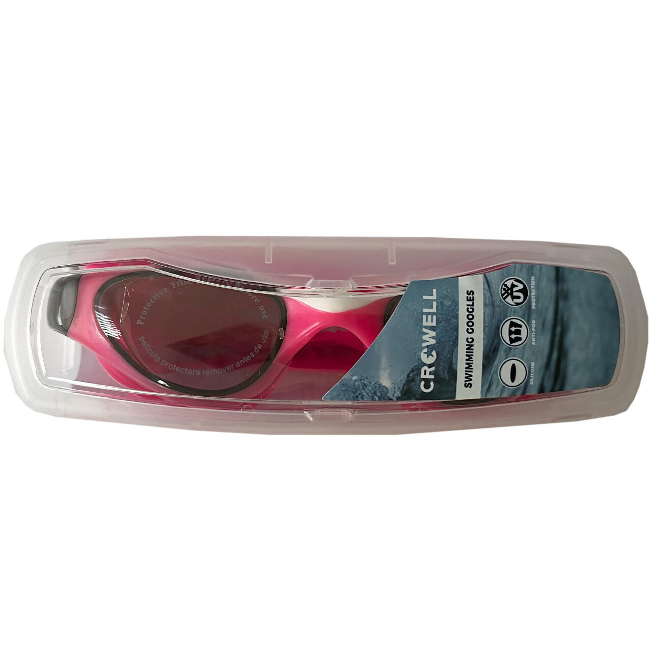 CROWELL GS23 Splash zwembril voor kinderen, antivriescoating, flexibele neusbrug 2/2