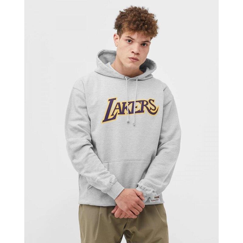 Bluza męska do koszykówki Mitchell & Ness Los Angeles Lakers szara