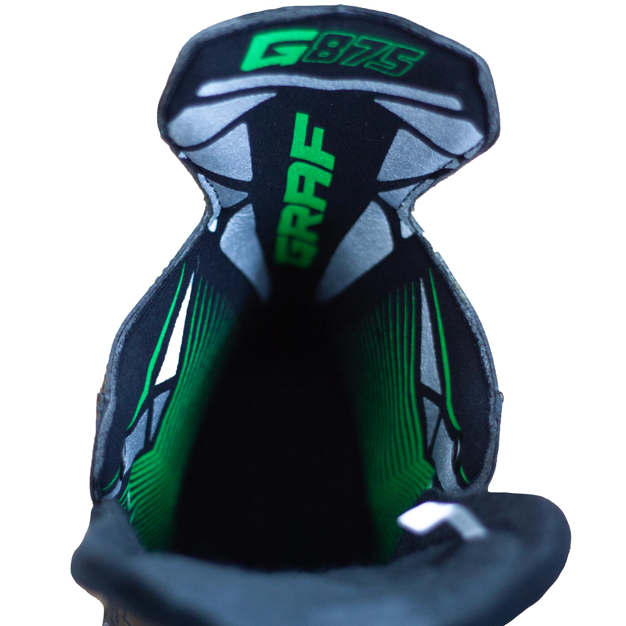 Schlittschuhe Graf Ultra G875 Green Eishockeyschlittschuhe schwarz grün 4/7