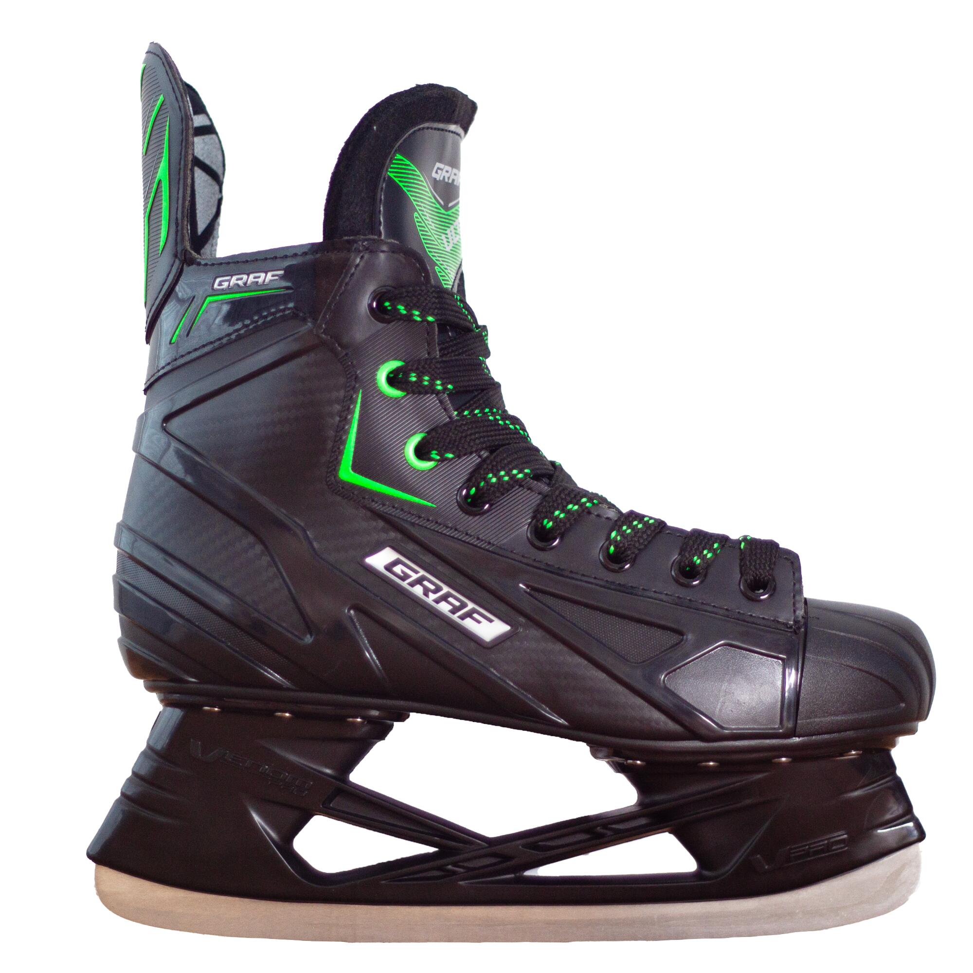 Schlittschuhe Graf Ultra G875 Green Eishockeyschlittschuhe schwarz grün 2/7