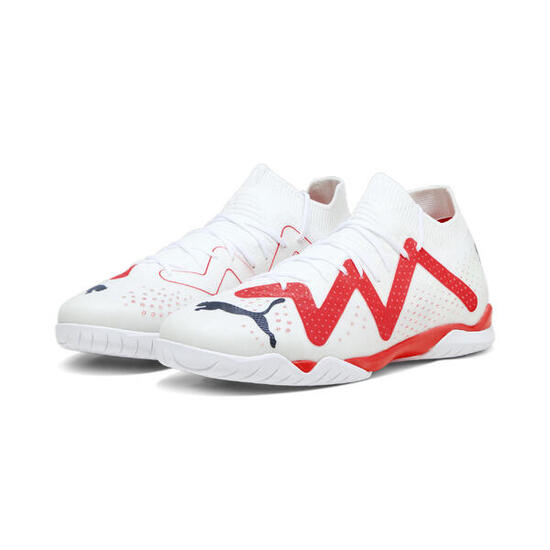 Chaussures de futsal FUTURE MATCH IT PUMA White Black Fire Orchid Red