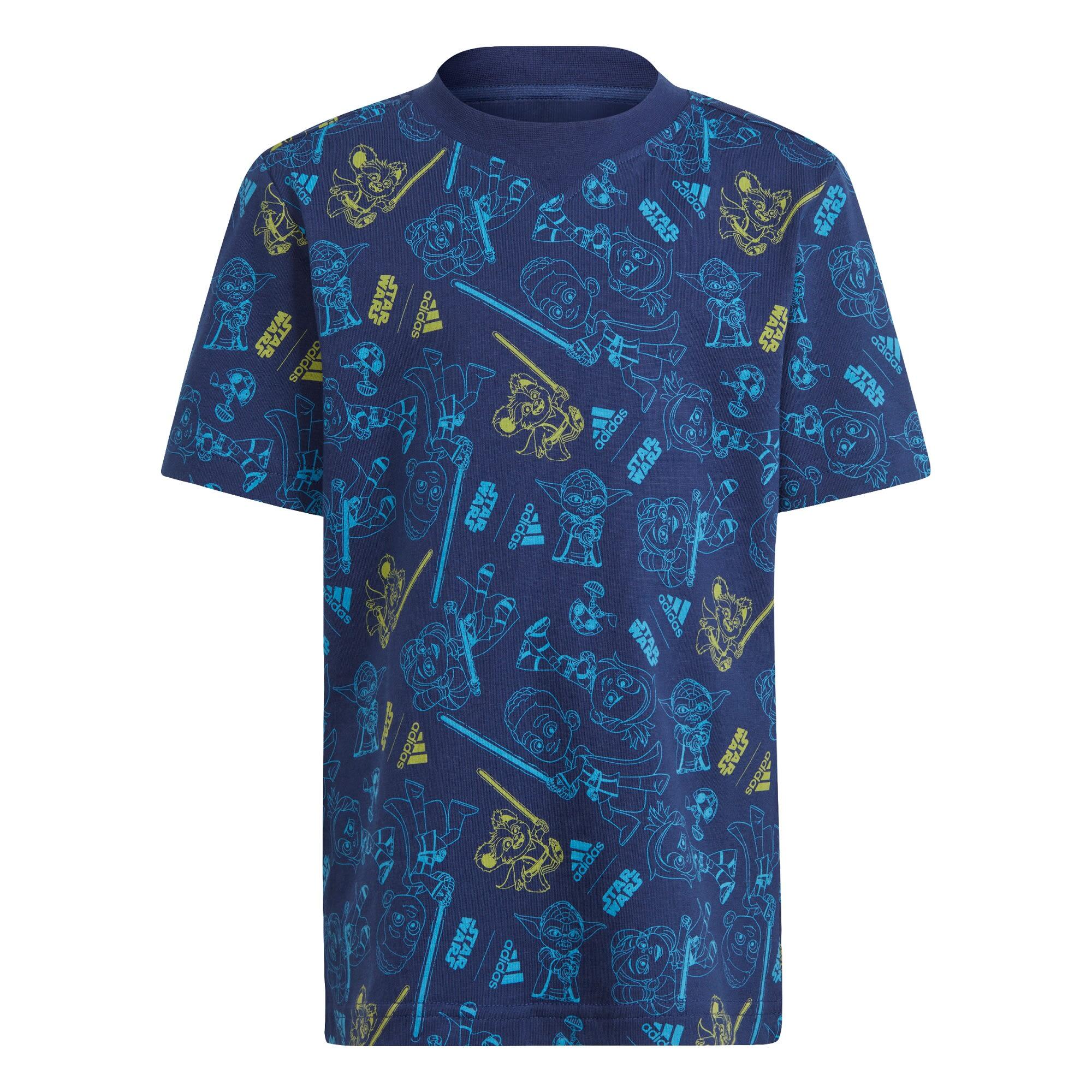Adidas - T-shirt Adidas X Star Wars Young Jedi - T-shirt Manches Courtes - Bleu|multicolore - 18 Mois - Decathlon