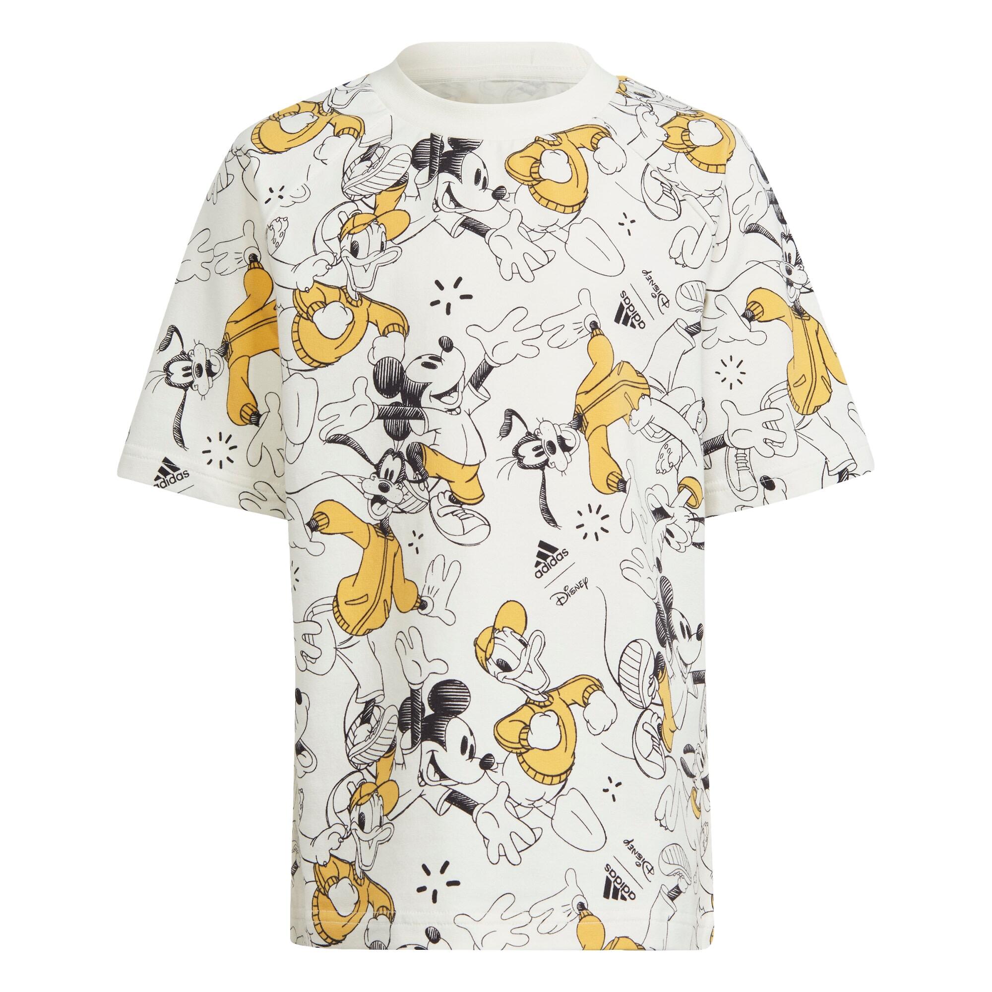 Adidas - T-shirt Adidas X Disney Mickey Mouse - T-shirt Manches Courtes - Blanc|jaune|noir - 18 Mois - Decathlon