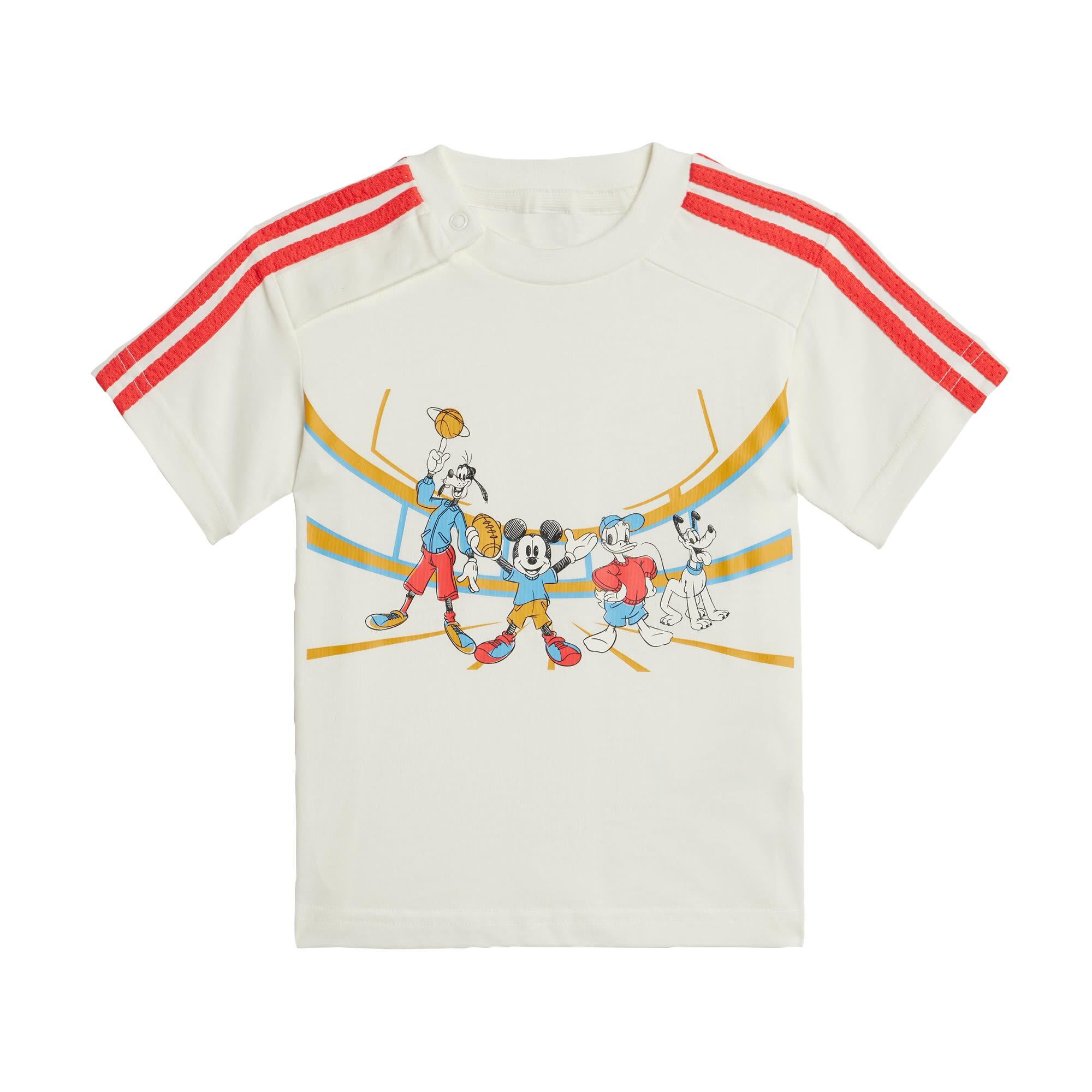 Adidas - T-shirt Adidas X Disney Mickey Mouse - T-shirt Manches Courtes - Blanc|multicolore|rouge - Decathlon