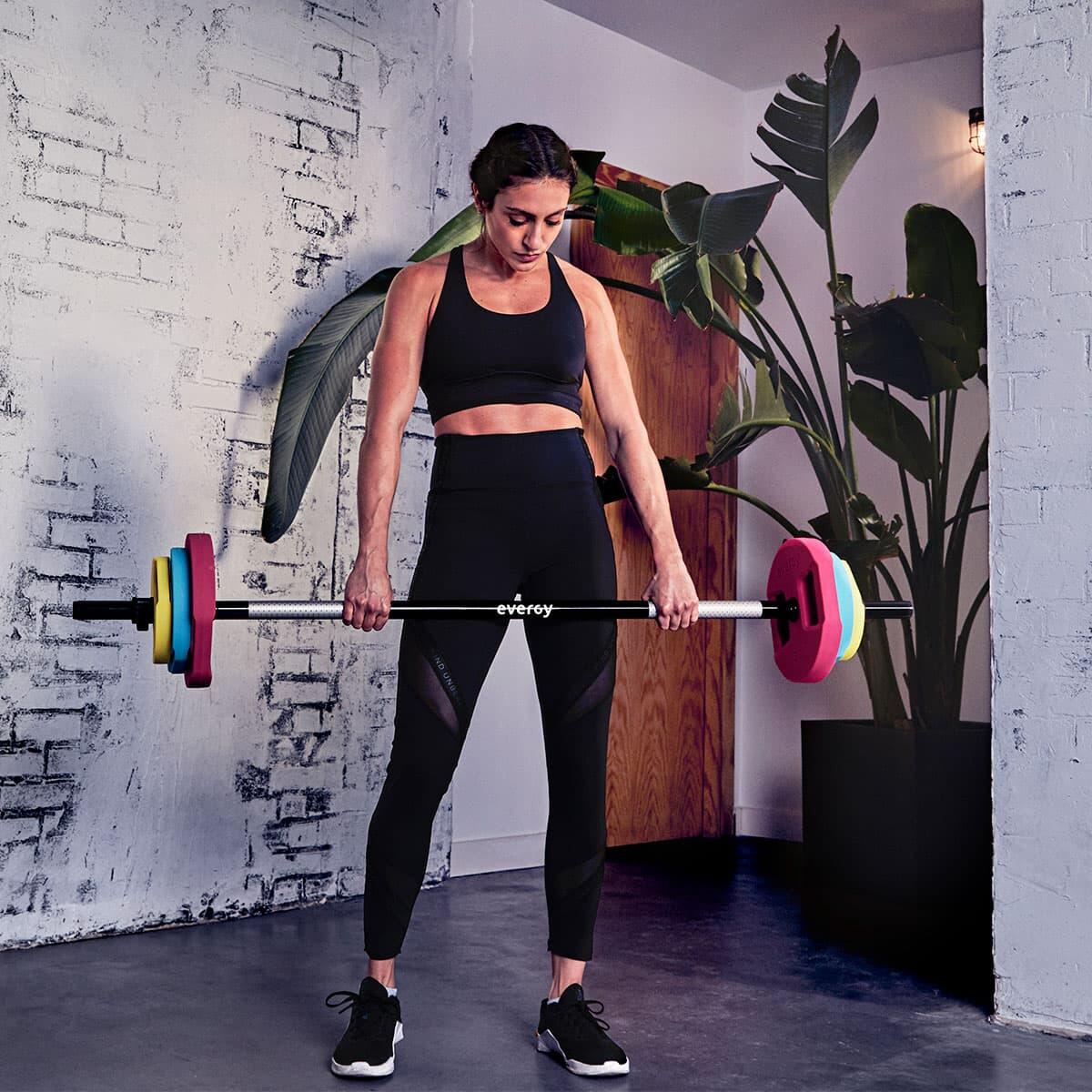 Disco everpump élite pu 5kg rosa musculación 4/4