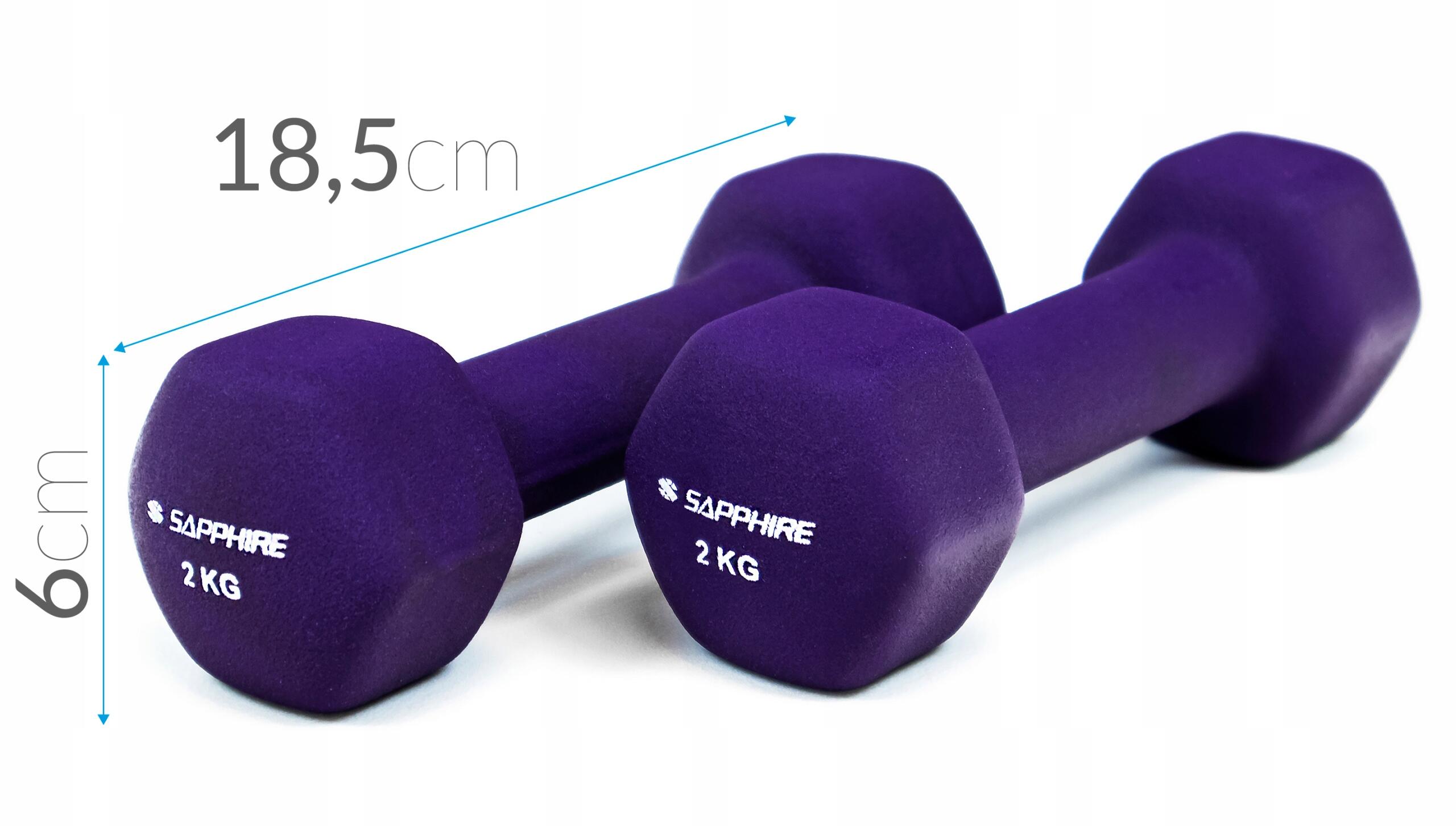 Zestaw hantelek fitness Sapphire SG-215 12kg na stojaku 5/7