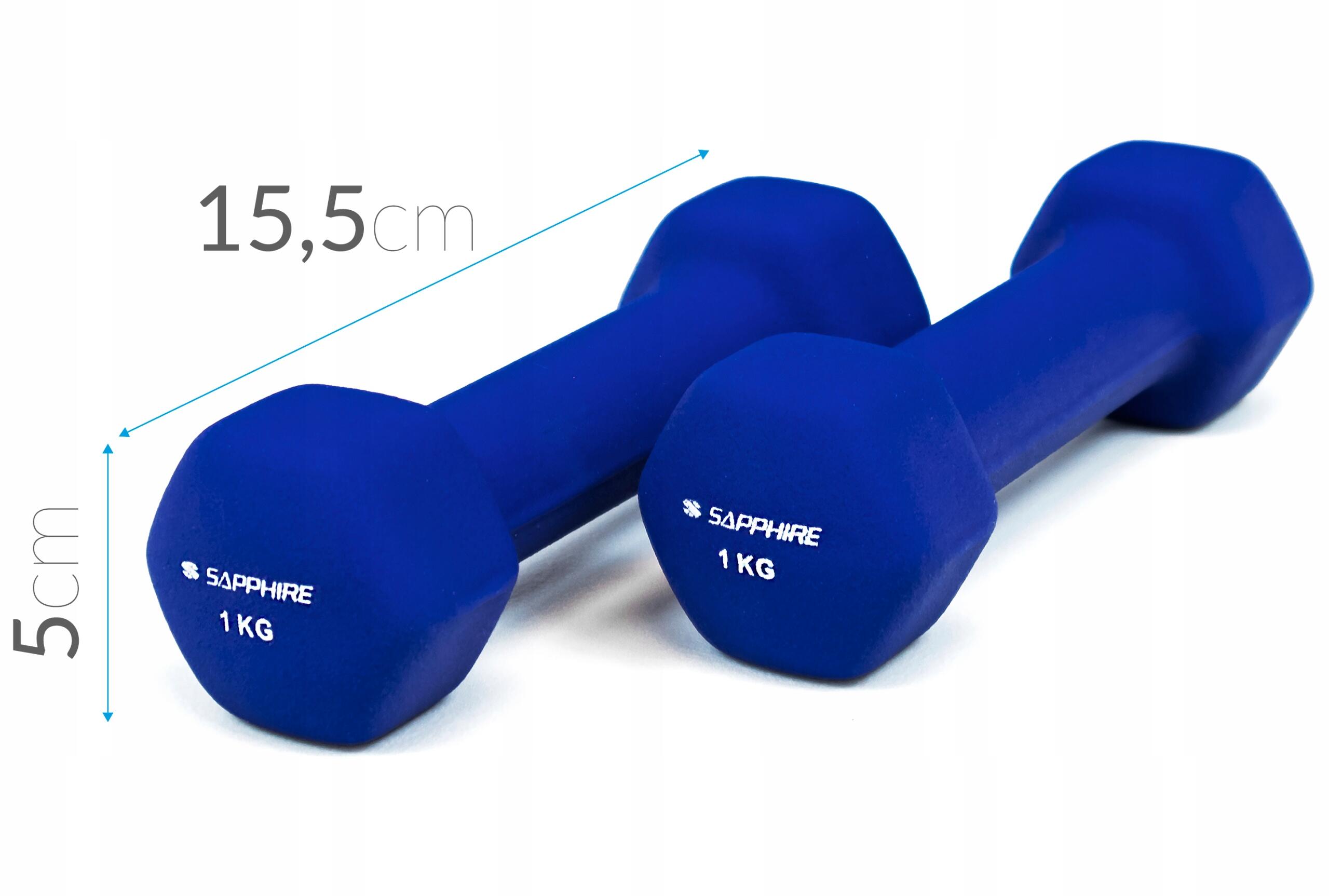 Zestaw hantelek fitness Sapphire SG-215 12kg na stojaku 4/7