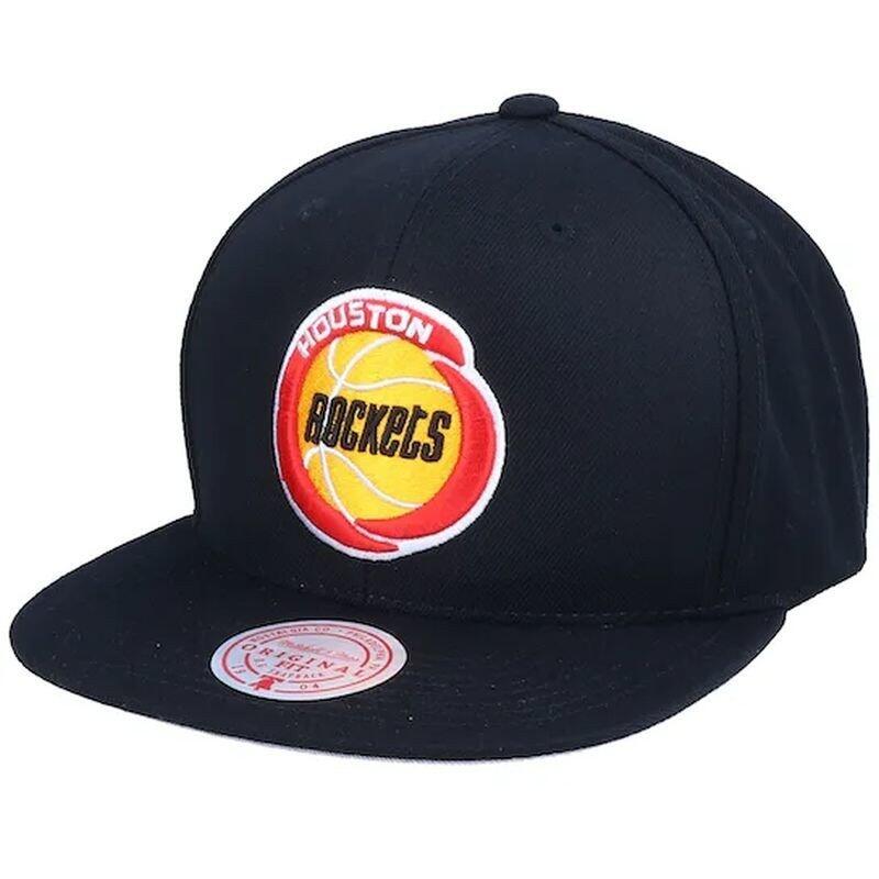 Czapka z daszkiem męska do koszykówki Mitchell & Ness NBA Houston Rockets czarna