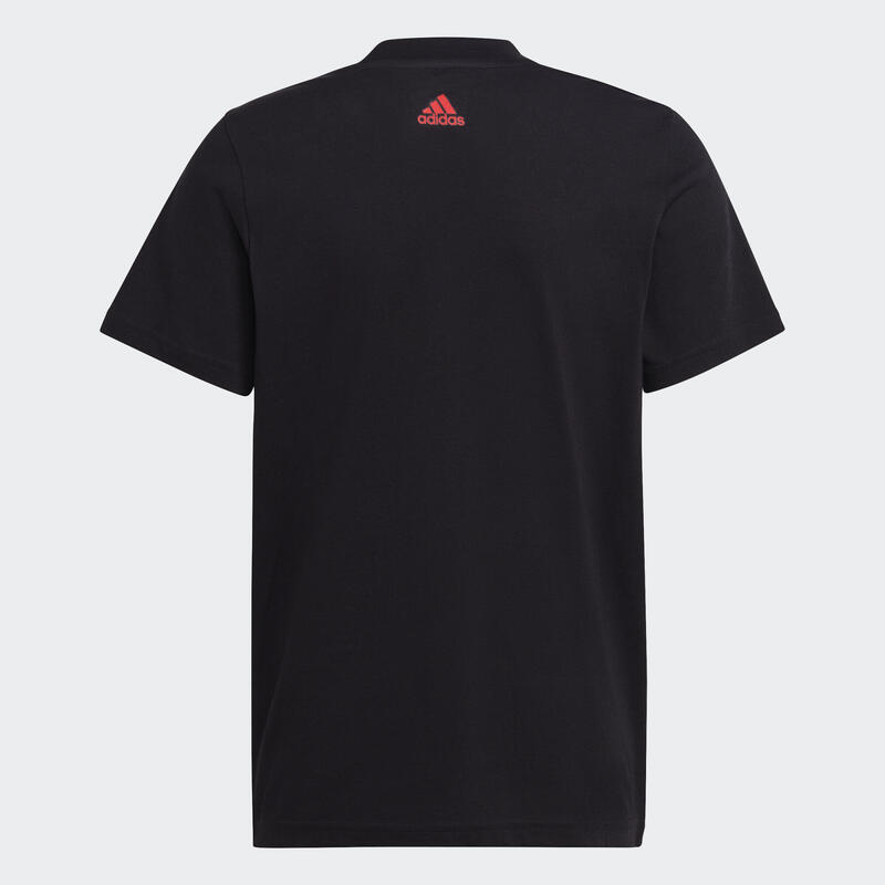 T-shirt bicolore en coton Essentials Big Logo