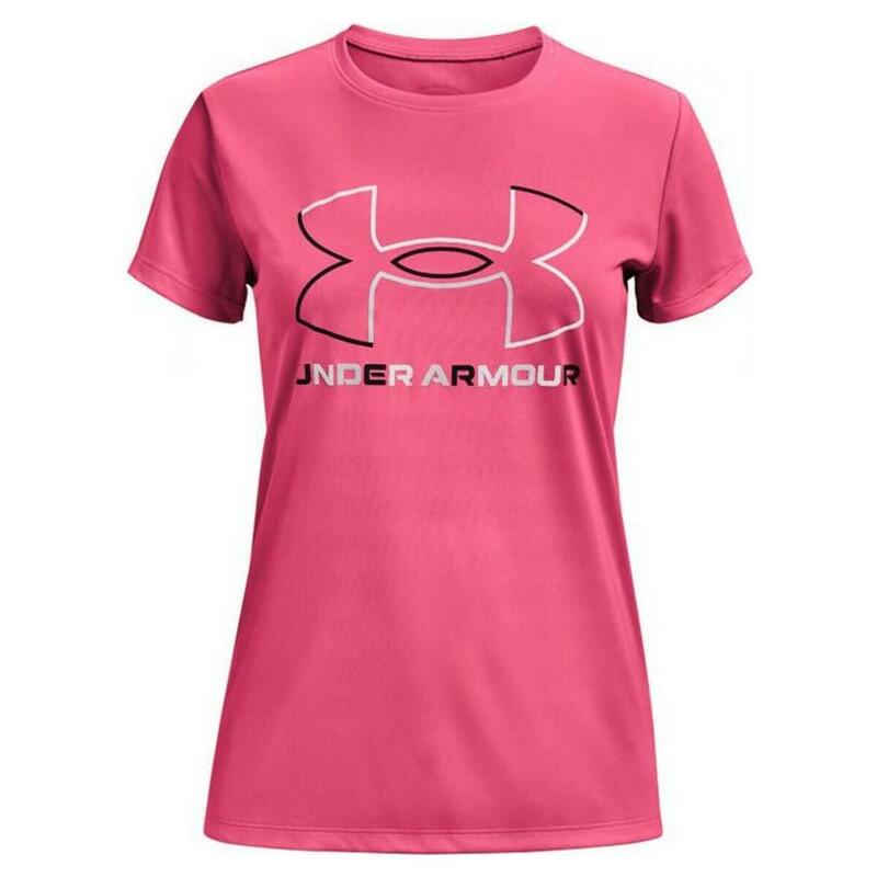 Camiseta de Manga Corta Mujer Under Armour Big Logo Rosa