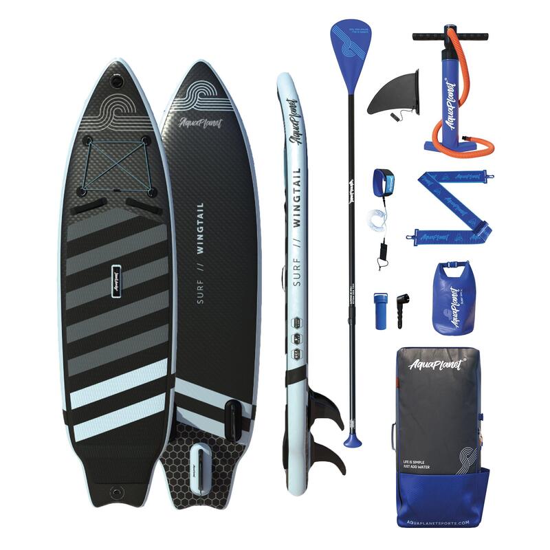 Aquaplanet Wingtail 9' aufblasbares SURF- und SUP-Paddleboard-Paket