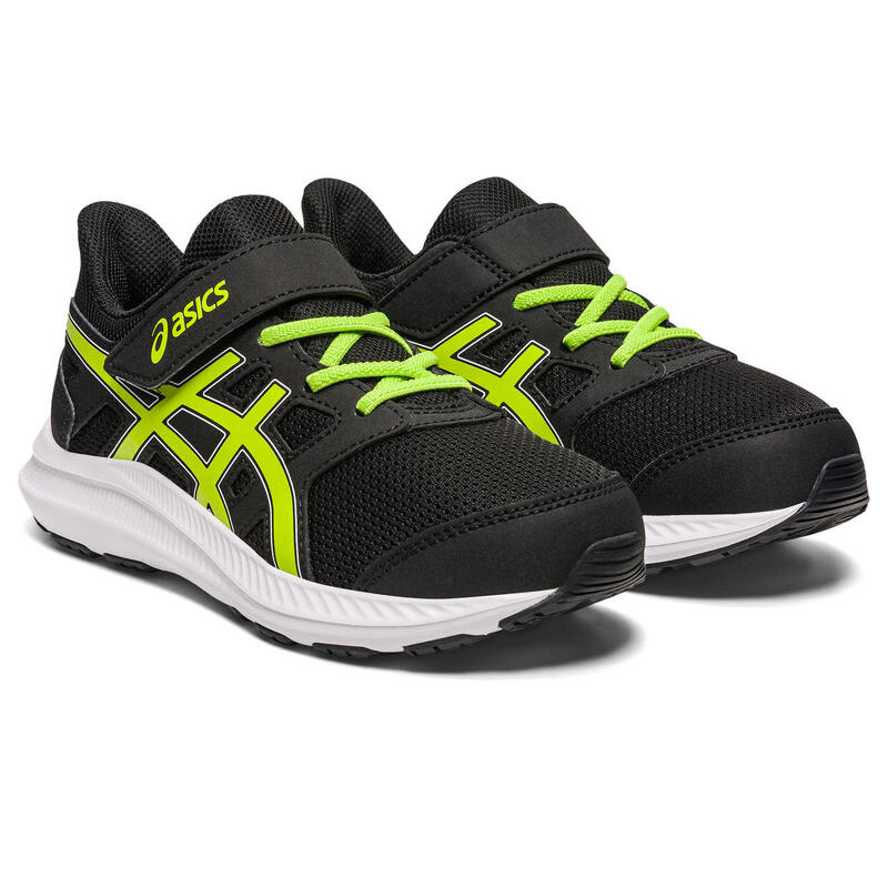 Sapatos Multidesportos para Crianças - ASICS Jolt 4 PS - Preto/Lime Zest