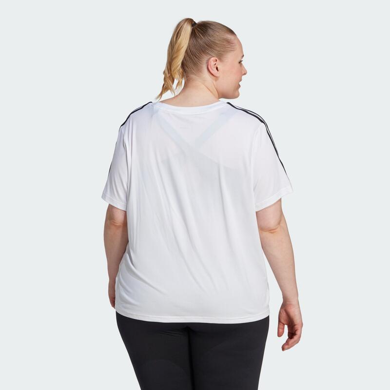 AEROREADY Train Essentials 3-Stripes T-shirt (Grote Maat)