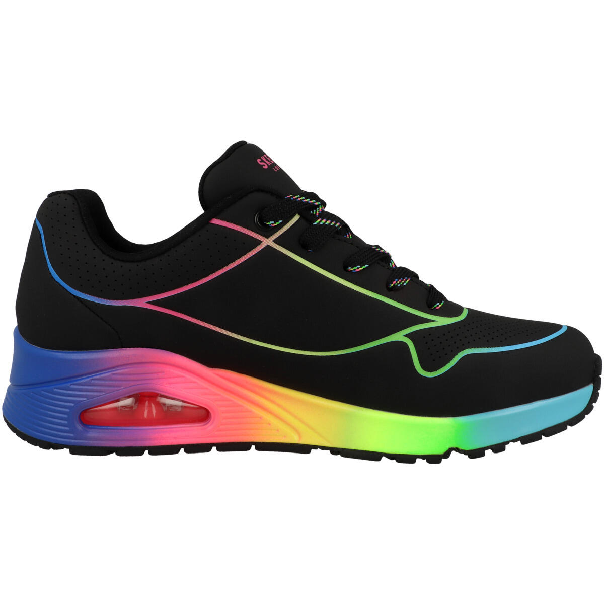 SKECHERS Sneaker ZWART  37 (Z1052) 3/6